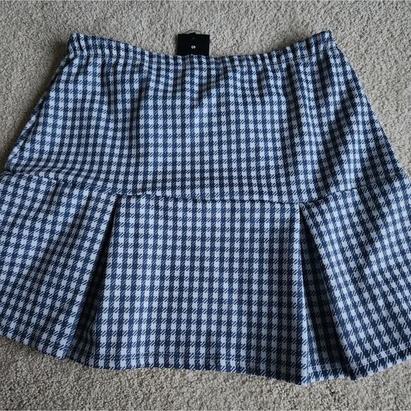 NWT 21 Saints Gingham pleated skirt size large - Picture 4 of 7